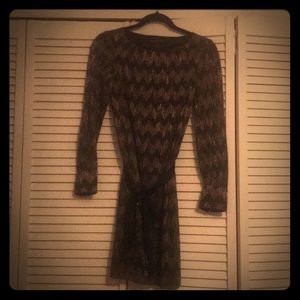 Banana Republic long sleeve sparkle dress